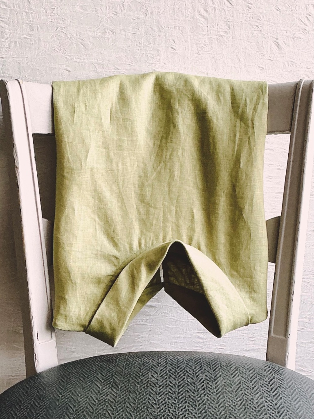 Lintico Linen Cool-Touch 100% Natural Linen Yvonne Cap Sleeve Soft-Fold Collar